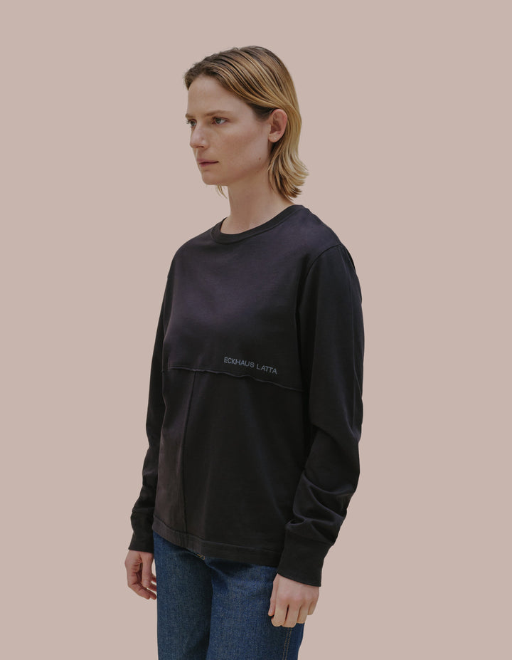 Eckhaus Latta long sleeve in black.