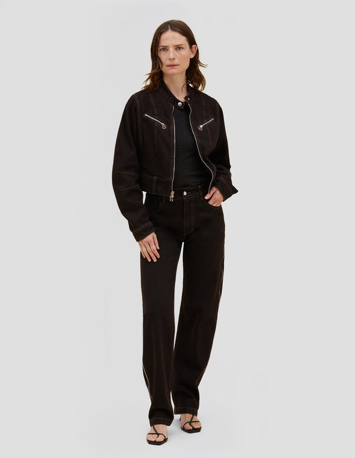 UNZIPPED JEAN