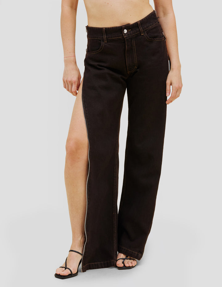 UNZIPPED JEAN