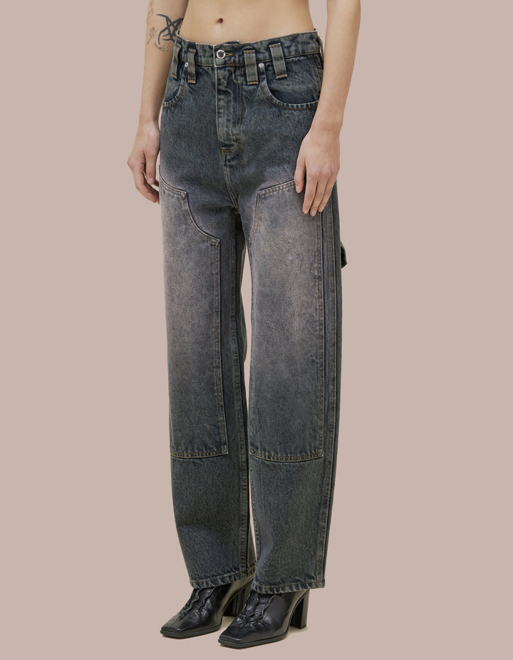DOUBLE KNEE BAGGY JEAN
