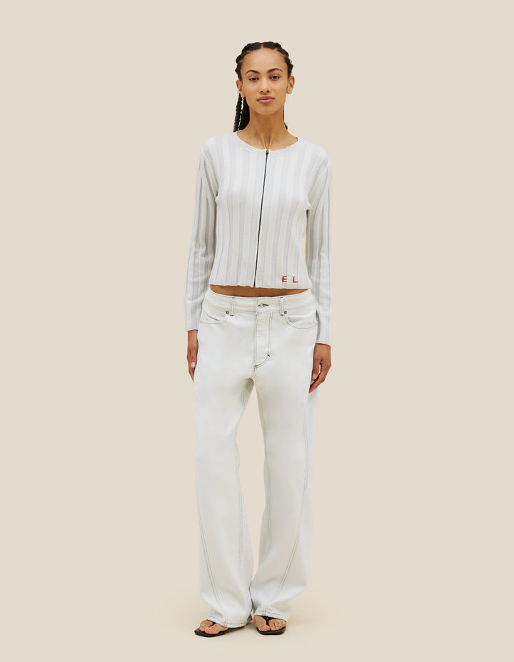 KEYBOARD ZIP CARDIGAN