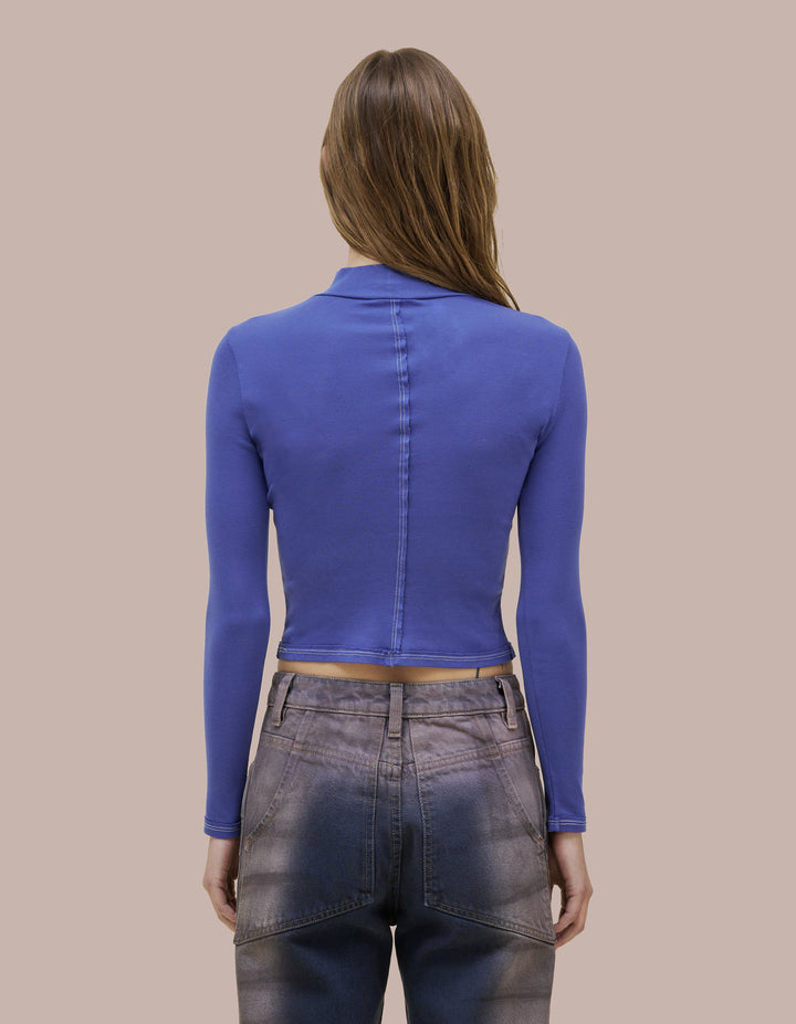 LAPPED BABY TURTLENECK.