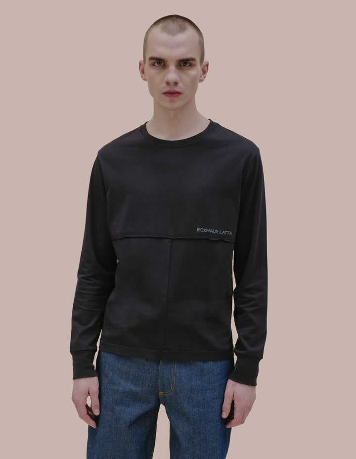 Eckhaus Latta long sleeve in black.