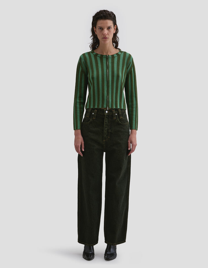KEYBOARD ZIP CARDIGAN