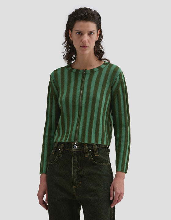 KEYBOARD ZIP CARDIGAN