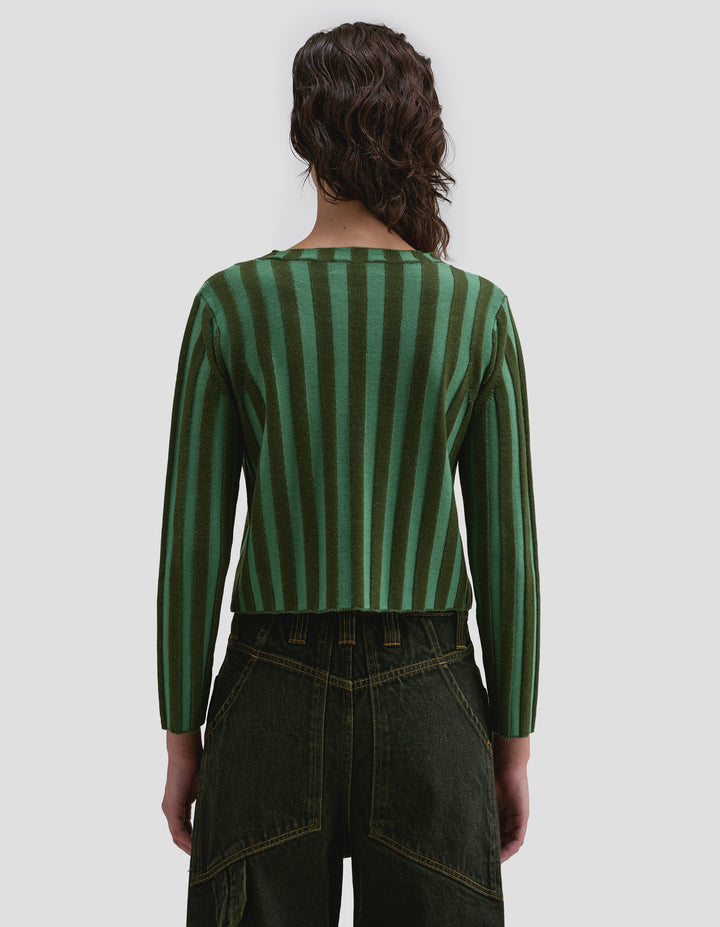 KEYBOARD ZIP CARDIGAN