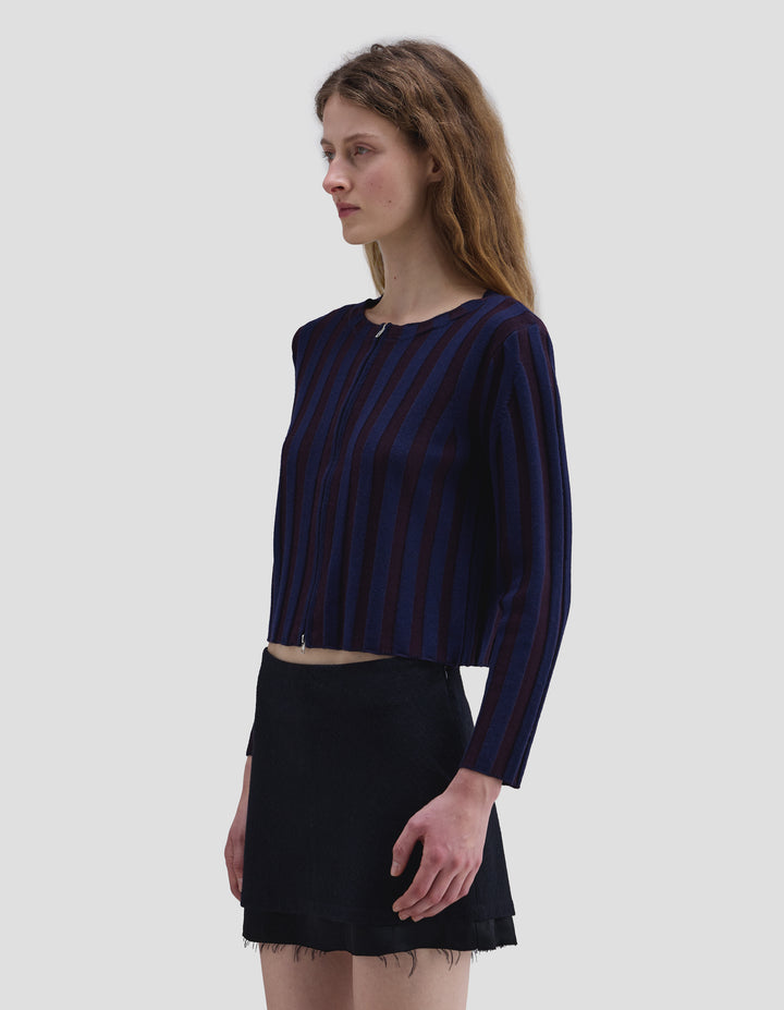 KEYBOARD ZIP CARDIGAN