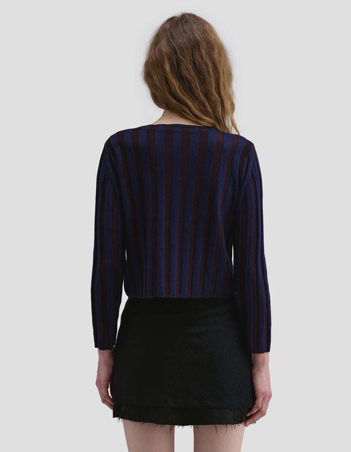 KEYBOARD ZIP CARDIGAN