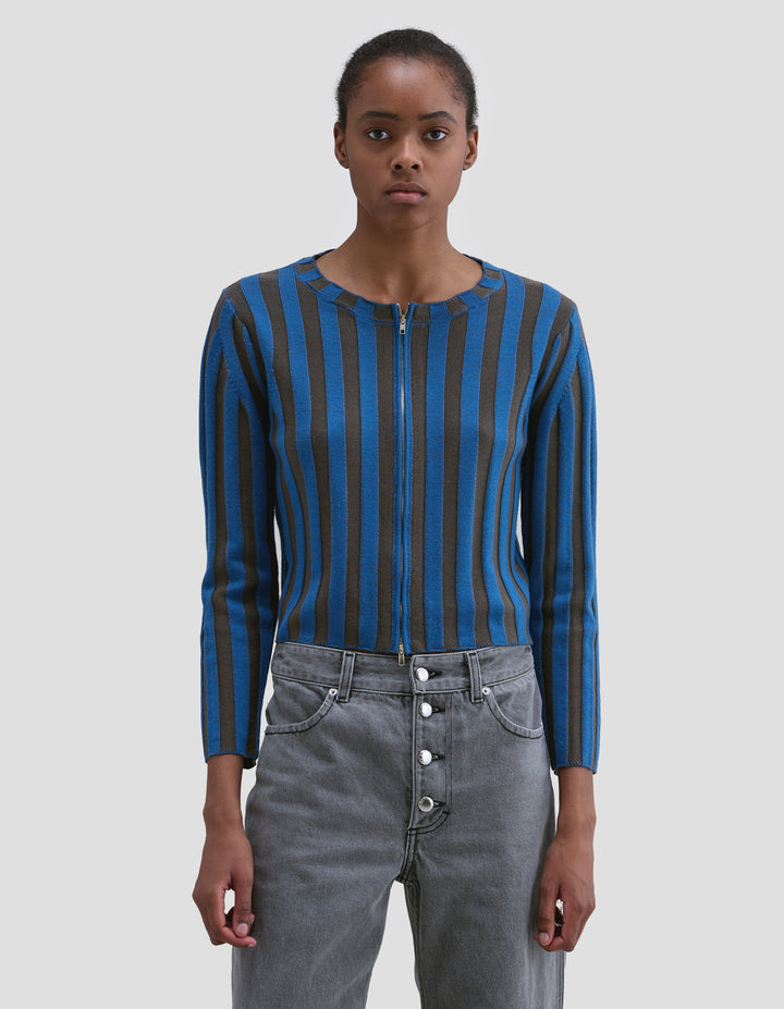 KEYBOARD ZIP CARDIGAN