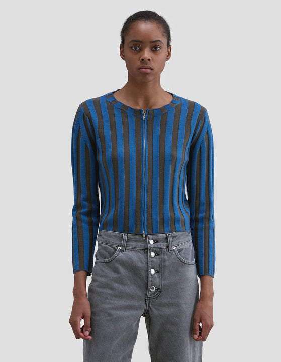KEYBOARD ZIP CARDIGAN